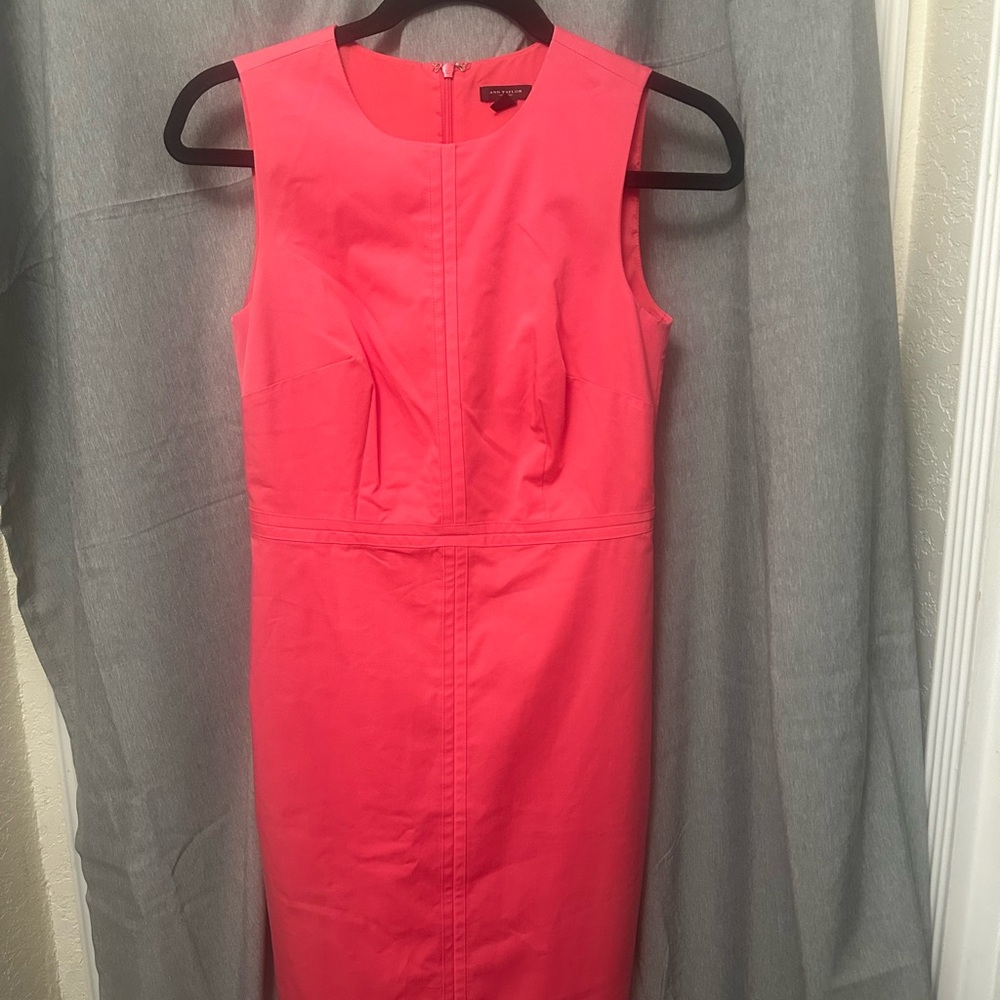 Elegant Pink Sleeveless Dress Ann Taylor